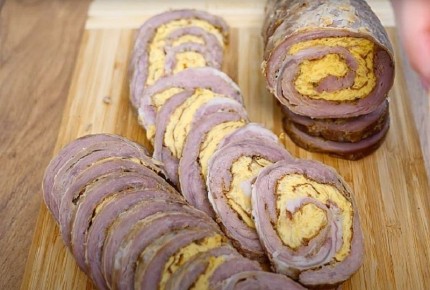 Откройте новый вкус: рулет из мяса и яичных блинов без компромиссов