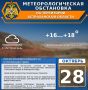 Метеорологическая обстановка на 28 октября