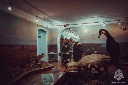 Астраханские огнеборцы спасли из огня золото кочевников