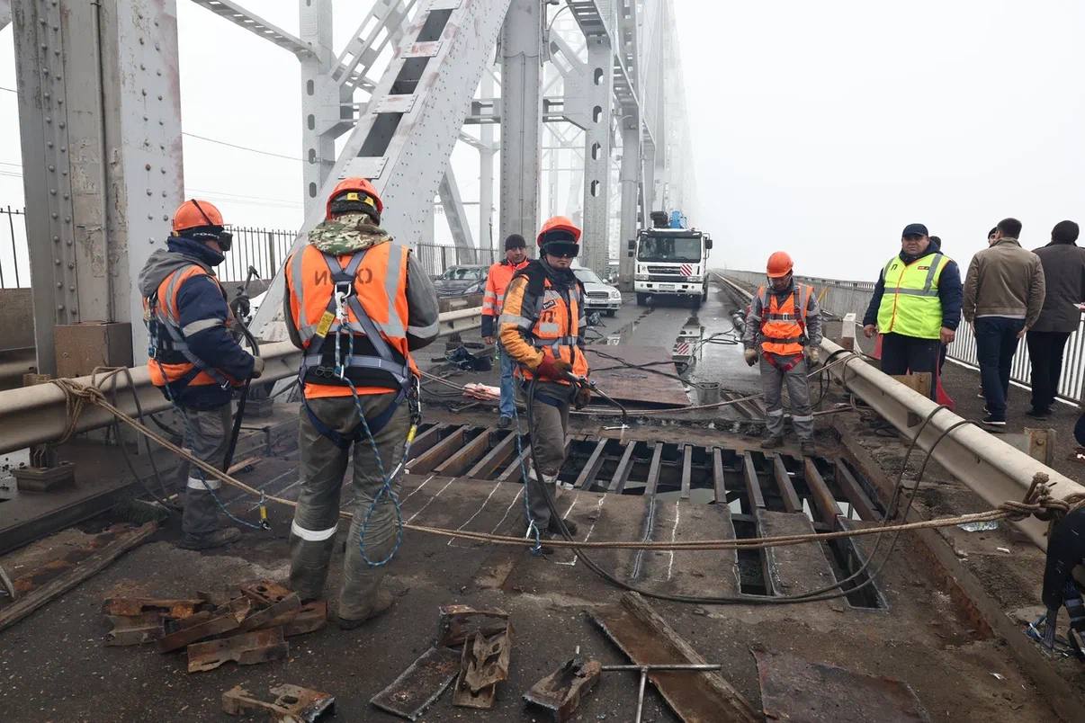 Старый мост в Астрахани начнет работать полностью на следующей неделе Старый мост в Астрахани начнет работать полностью на следующей неделе