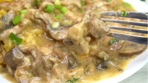 Бефстроганов с грибами: уютное блюдо для всей семьи