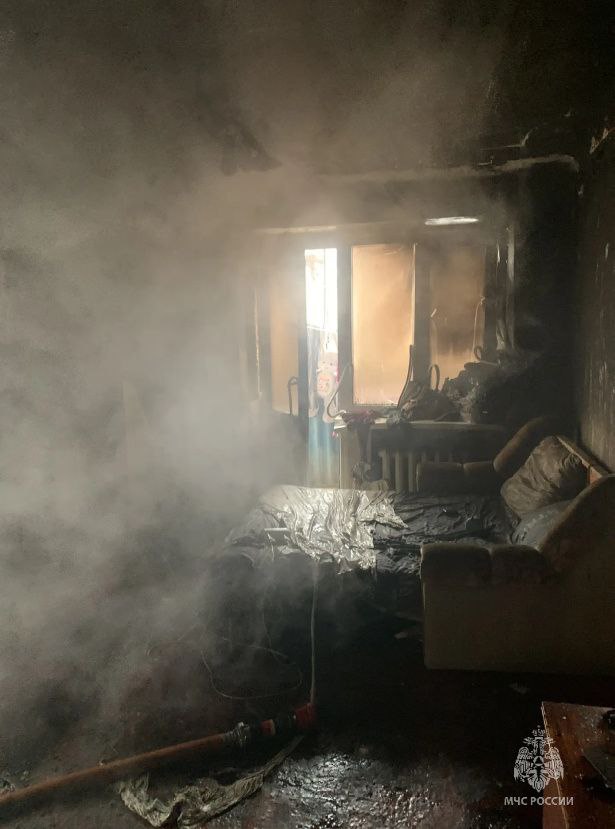 Названа причина пожара в квартире многоэтажки на Боевой