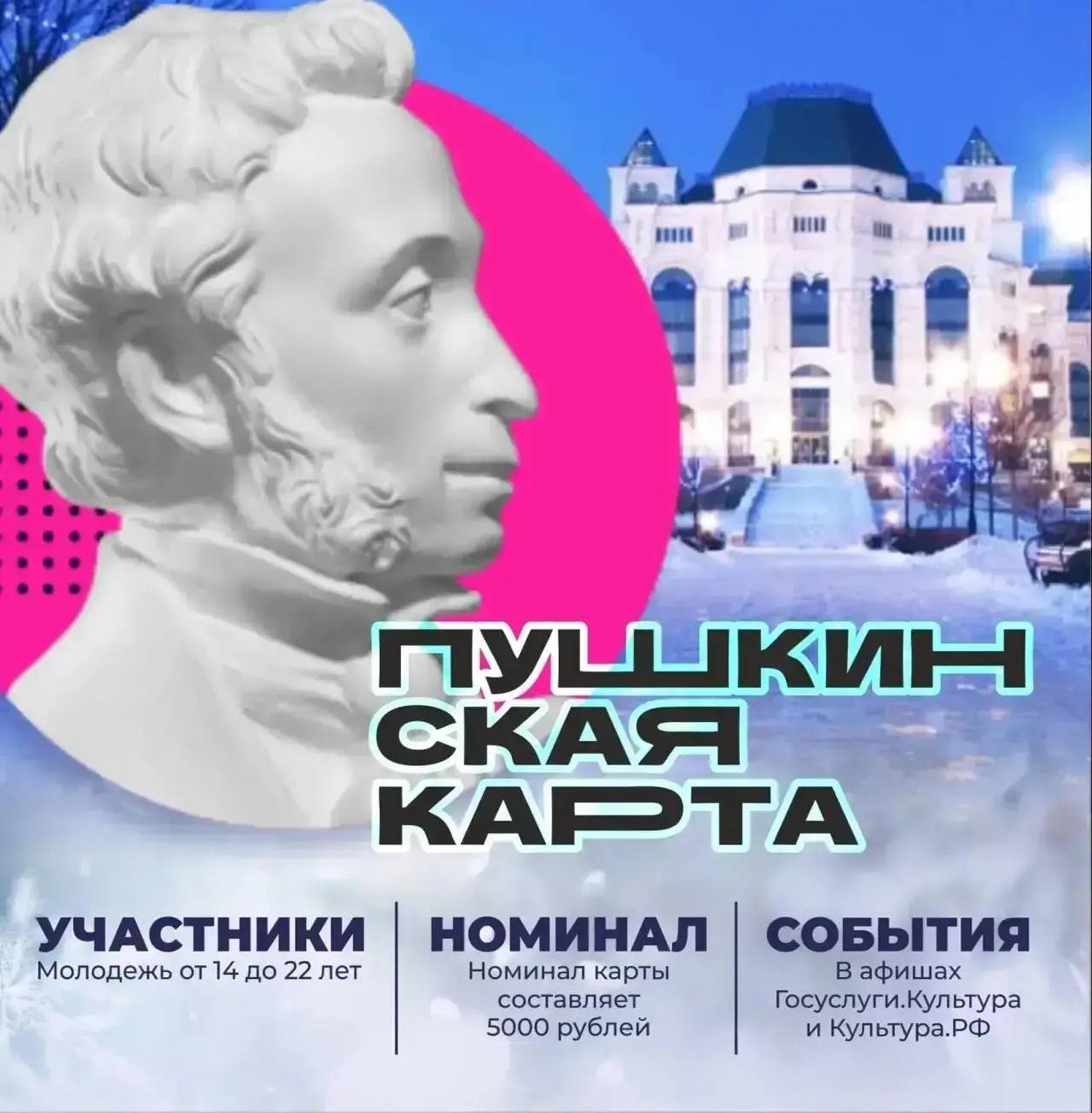 Астраханцам рассказали, как встретить Новый год с «Пушкинской картой»