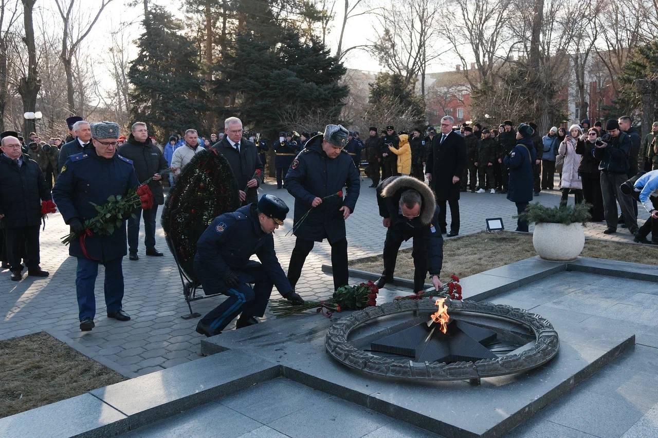 Прокурор Астраханской области принял участие в торжественном мероприятии, посвященном Дню защитника Отечества Прокурор Астраханской области принял участие в торжественном мероприятии, посвященном Дню защитника Отечества