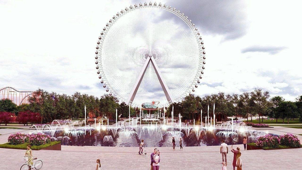 В ЦПКиО Волгограда строят первое в России вантовое колесо обозрения