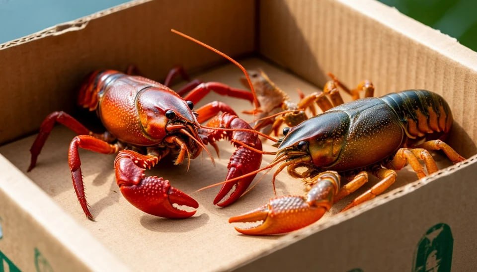 В Астрахани двое местных жителей подозреваются в приобретении и хранении с целью сбыта более 410 килограмм немаркированных раков