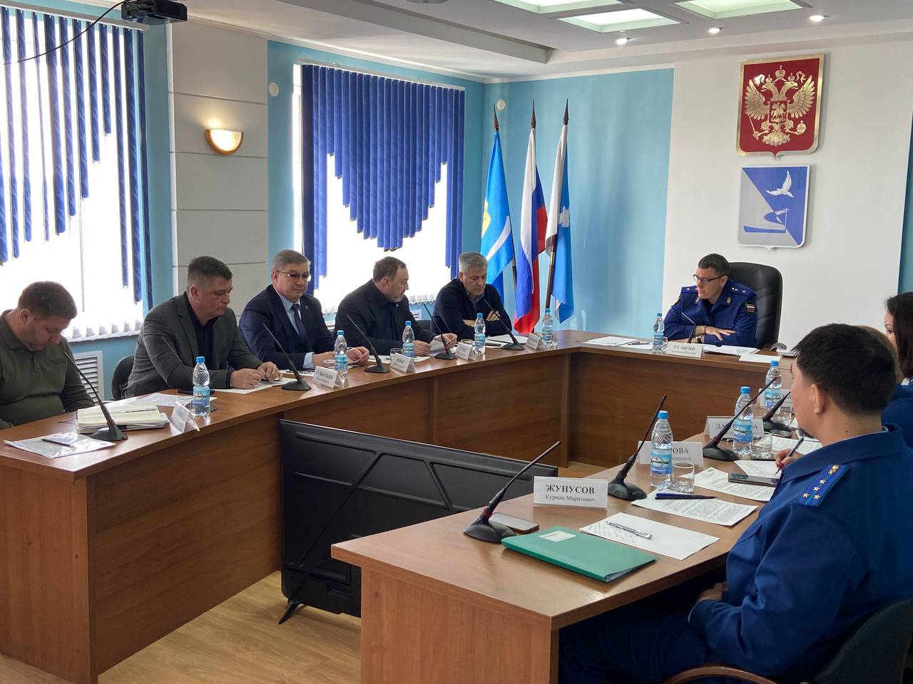 Александр Гулягин провел выездное заседание межведомственной рабочей группы по противодействию нарушениям законодательства в сфере реализации национальных проектов в Астраханской области