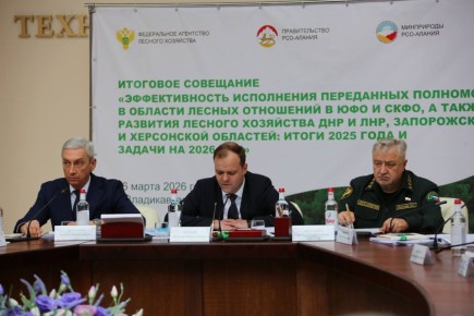 В г. Владикавказ Республики Северная Осетия - Алания состоялось итоговое совещание по эффективности исполнения переданных полномочий в области лесных отношений регионами Южного и Северо-Кавказского федеральных округов