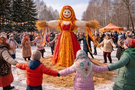 Разнообразие традиций, феерическое шоу и народные забавы в усадьбе Антона Чехова