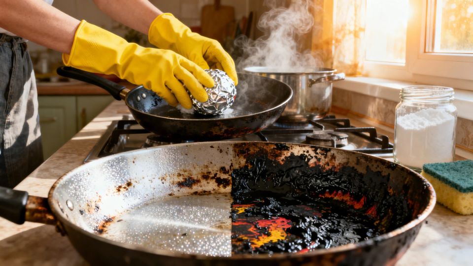 Экспресс-методы для удаления нагара со сковородок
