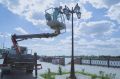 В парках и скверах Астрахани обновили более 500 светильников