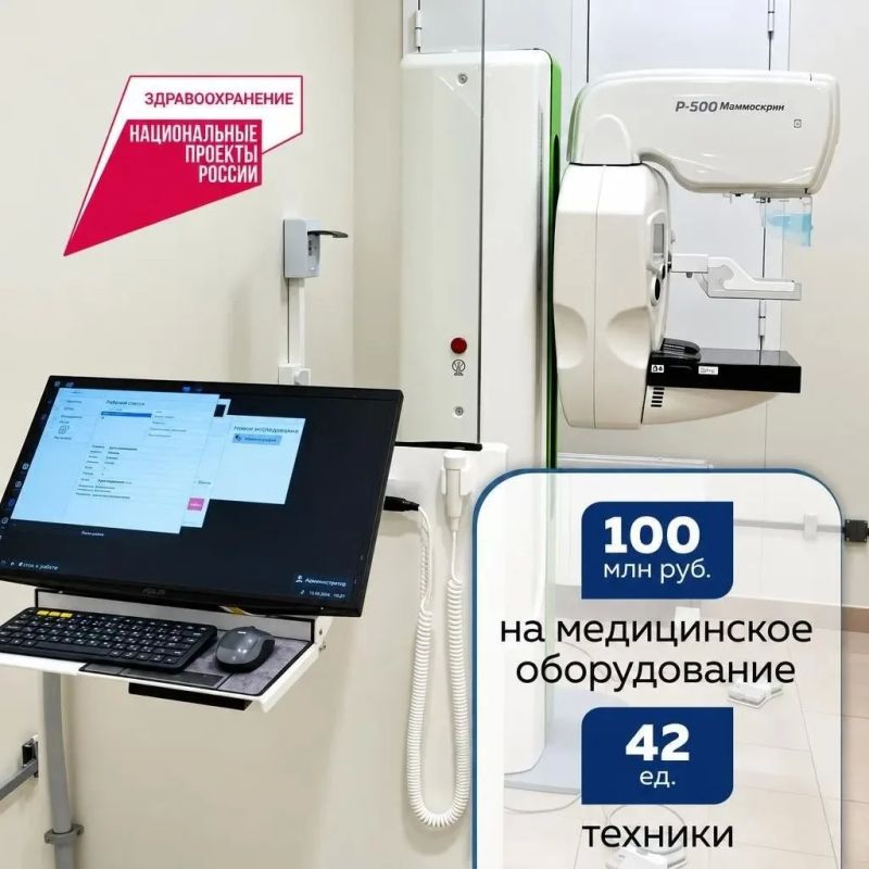 В Городскую поликлинику № 2 Астрахани поступил новый цифровой маммограф