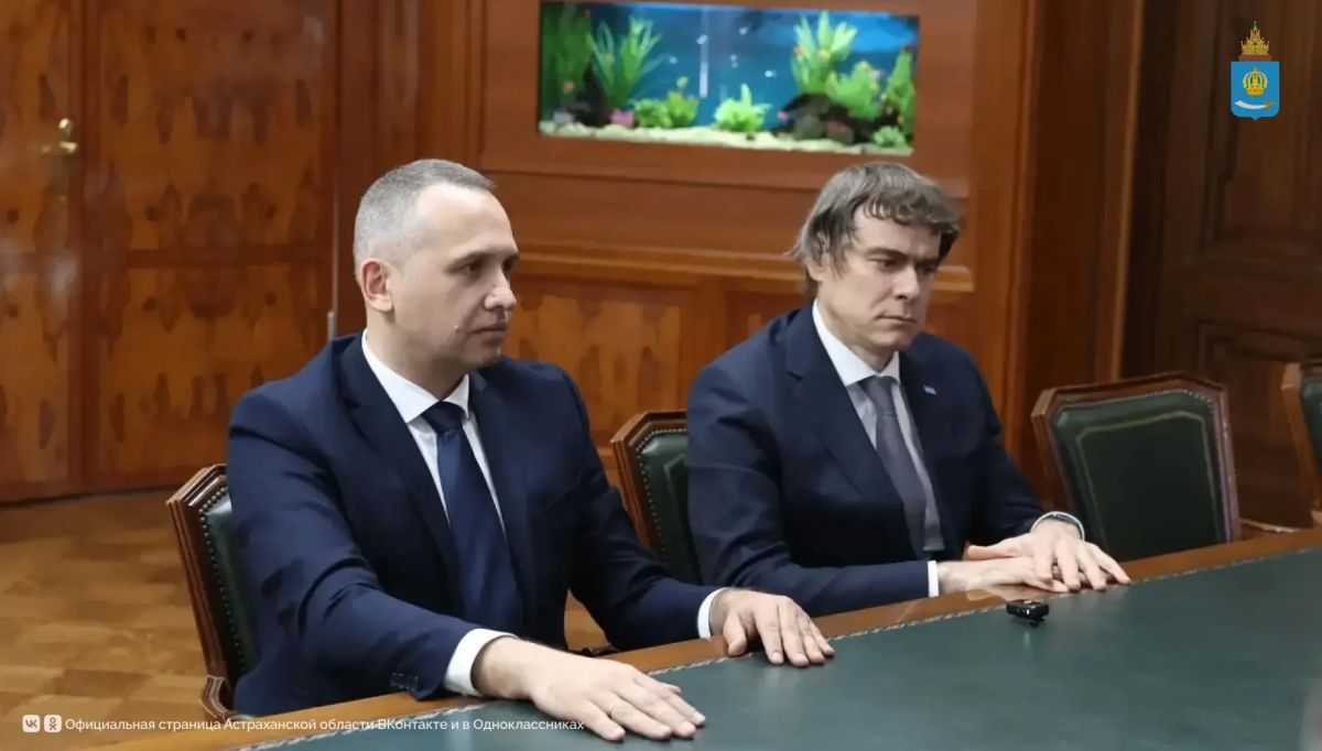 Губернатору Игорю Бабушкину представили нового руководителя ООО «Газпром межрегионгаз Астрахань» Павла Васева